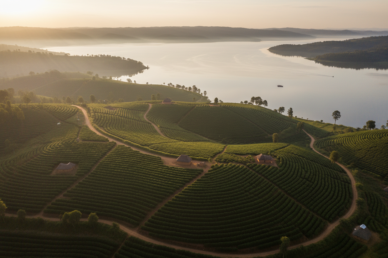 Burundi cafea aerial