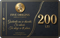 Card Cadou Five Origins – 200 LEI