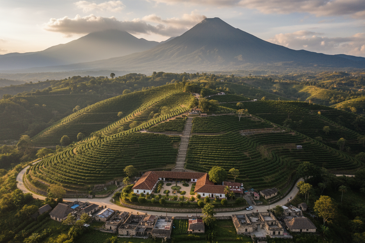 Guatemala cafea aerial