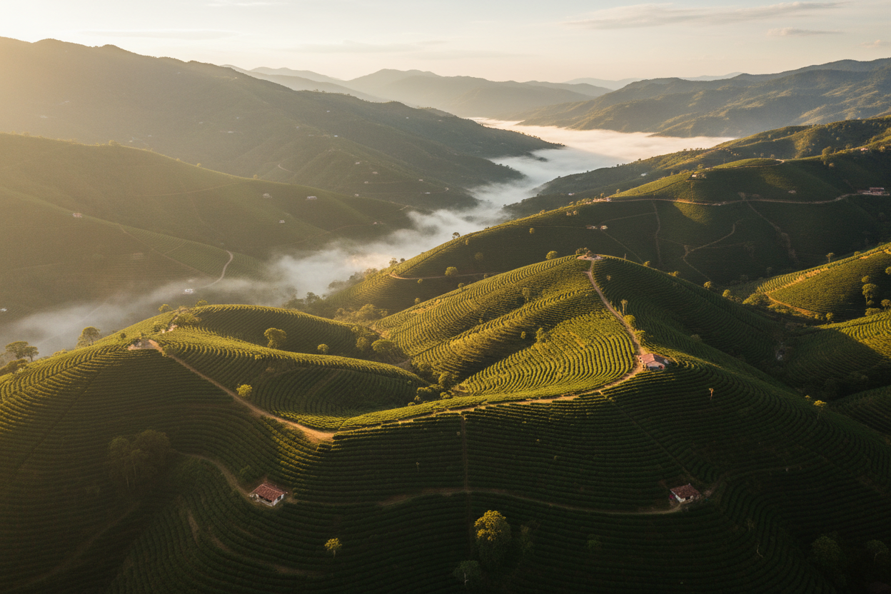 Honduras cafea aerial